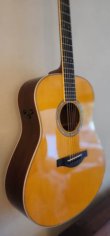 Yamaha LL-TA TransAcoustic Dreadnought 2024 - Vintage Natural image 1
