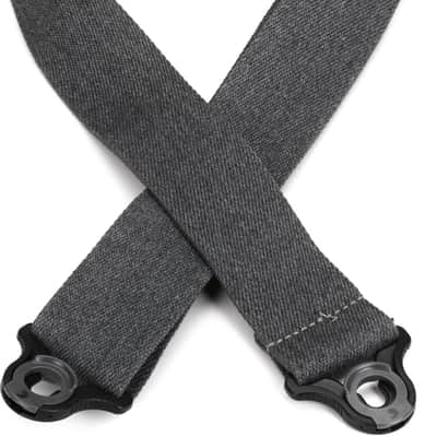 D'Addario 2-inch Nylon Auto Lock Guitar Strap - Skater Grey image 1