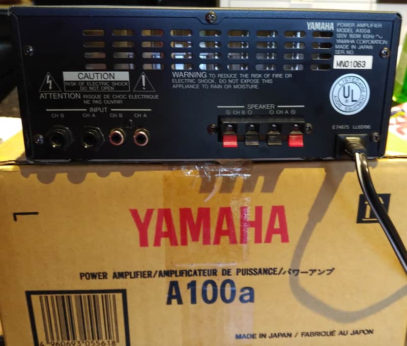 Yamaha Yamaha A100 POWER Amplifier (Japan) Black | Reverb