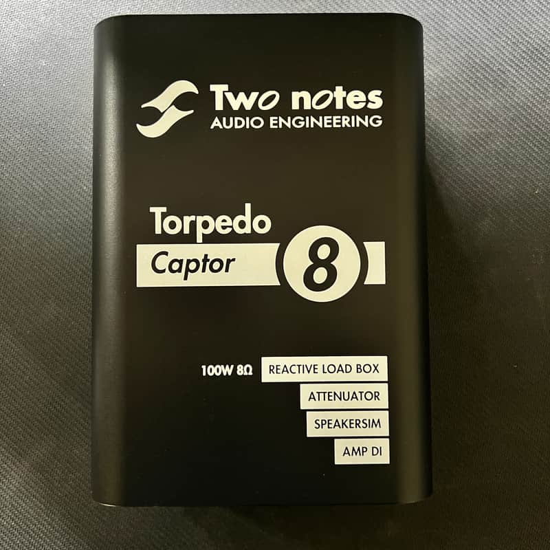 Two Notes Torpedo Captor Loadbox Attenuator DI 8-ohm - Black Recent 2024 - Black image 1