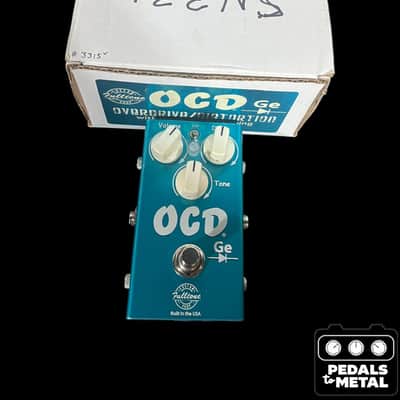 Fulltone Custom Shop OCD-GE Germanium Overdrive 2019 - Tahitian Teal - X17628 image 1