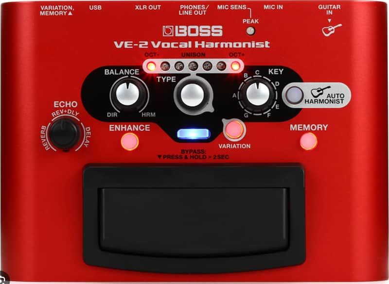 Boss VE-2 Vocal Harmonist Effects Processor image 1