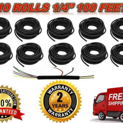 American Terminal ASLT14-1000 1000 feet 1/4" split loom wire tubing hose cover auto home marine image 2