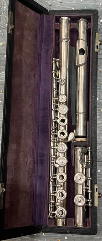 L.L. Lebret, Paris, France. Des Conservatoires Déposé Flute 1906 - Silver image 1