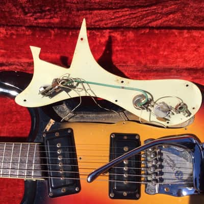 1966 Mosrite Ventures Model MK 1 Sunburst vintage with original case image 12