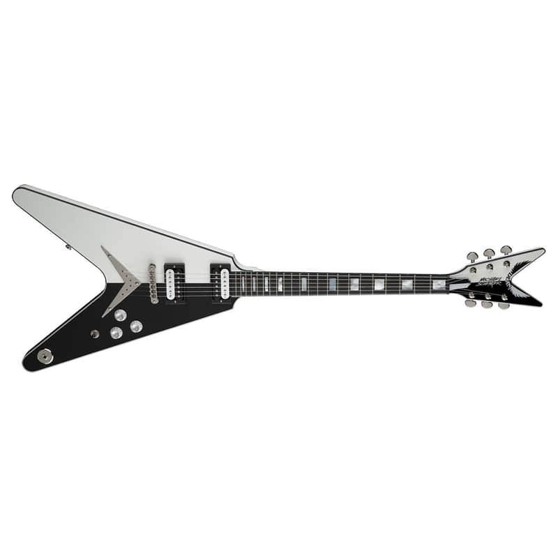 Dean Michael Schenker Standard Electric Guitar Black/White | Reverb