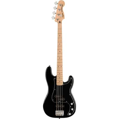 Squier Affinity Series Precision Electric Bass PJ Pack, Maple Fingerboard, Black, Gig Bag, Rumble 15 - 120V image 2