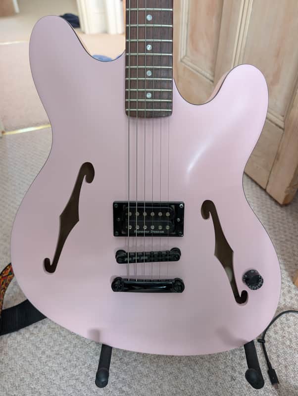 Fender Tom DeLonge Starcaster 2024 - Present - Shell Pink image 1