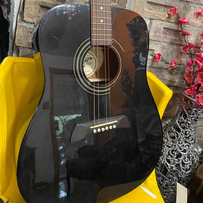 First Act  MG402 - Black Full Size Acoustic Dreadnought Guitar Rare image 2