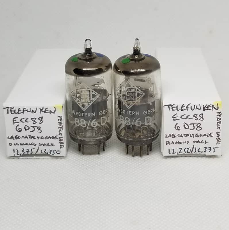 RARE Telefunken ECC88 / 6DJ8 - Laboratory Grade - Very Well | Reverb