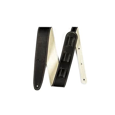 Genuine Fender 2.5" Wide Ball Glove Leather Adjustable Guitar Strap - Black image 13