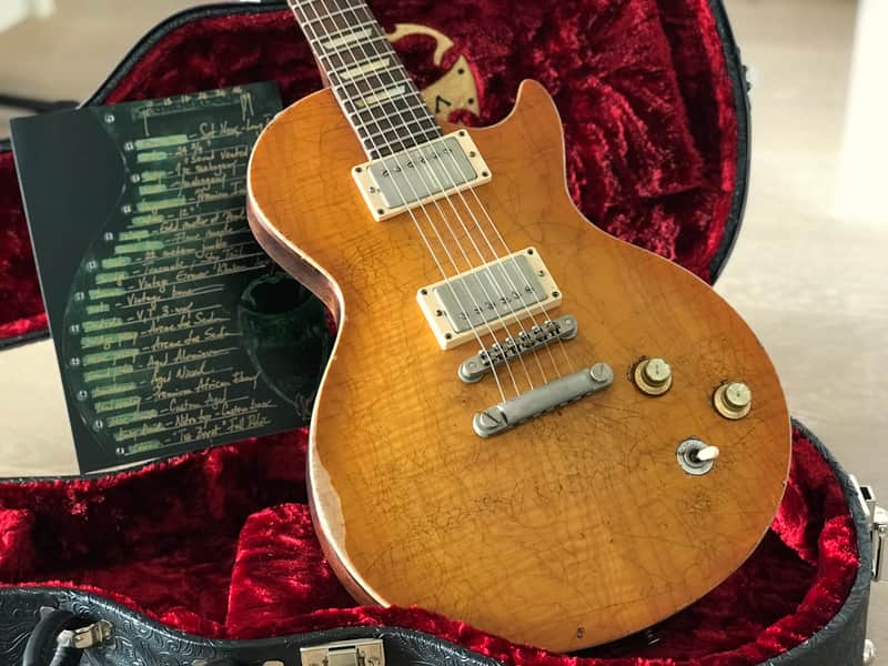 Scala Guitars (Leo Scala) Underdog 5A Flamed Maple Top Amberburst image 1