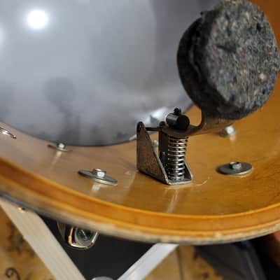 RARE Vintage Slingerland Snare Drum - Magnum w/Slapshot Strainer Early 1980s Black - 14x8 image 12
