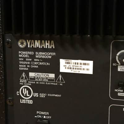 Yamaha MSR800W 800 Watt 15" Active Subwoofer CG01Y61 image 7