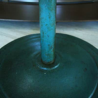Vintage RARE 1920's cast iron deco model microphone floor stand Atlas Shure Electro Voice RCA # 2 image 7