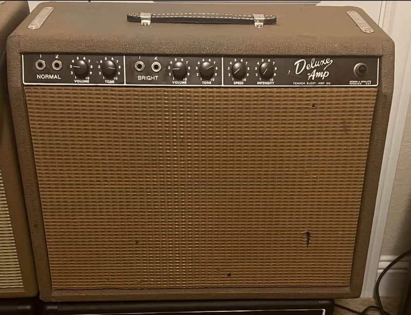 Fender Deluxe 6G3 Brownface 20-Watt 1x12" Guitar Combo 1961 - 1963 - Brown image 1