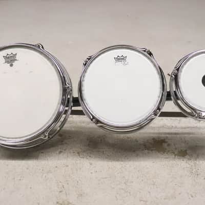 Remo 6/8/10" Roto Tom Drums Chrome Vintage 1970's image 2