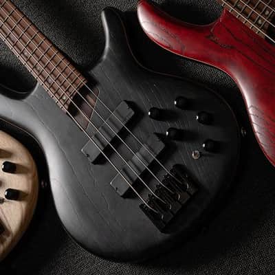 Cort Artisan B4 Element Open Pore Trans Black 4 String Bass Bartolini MK-1 image 10