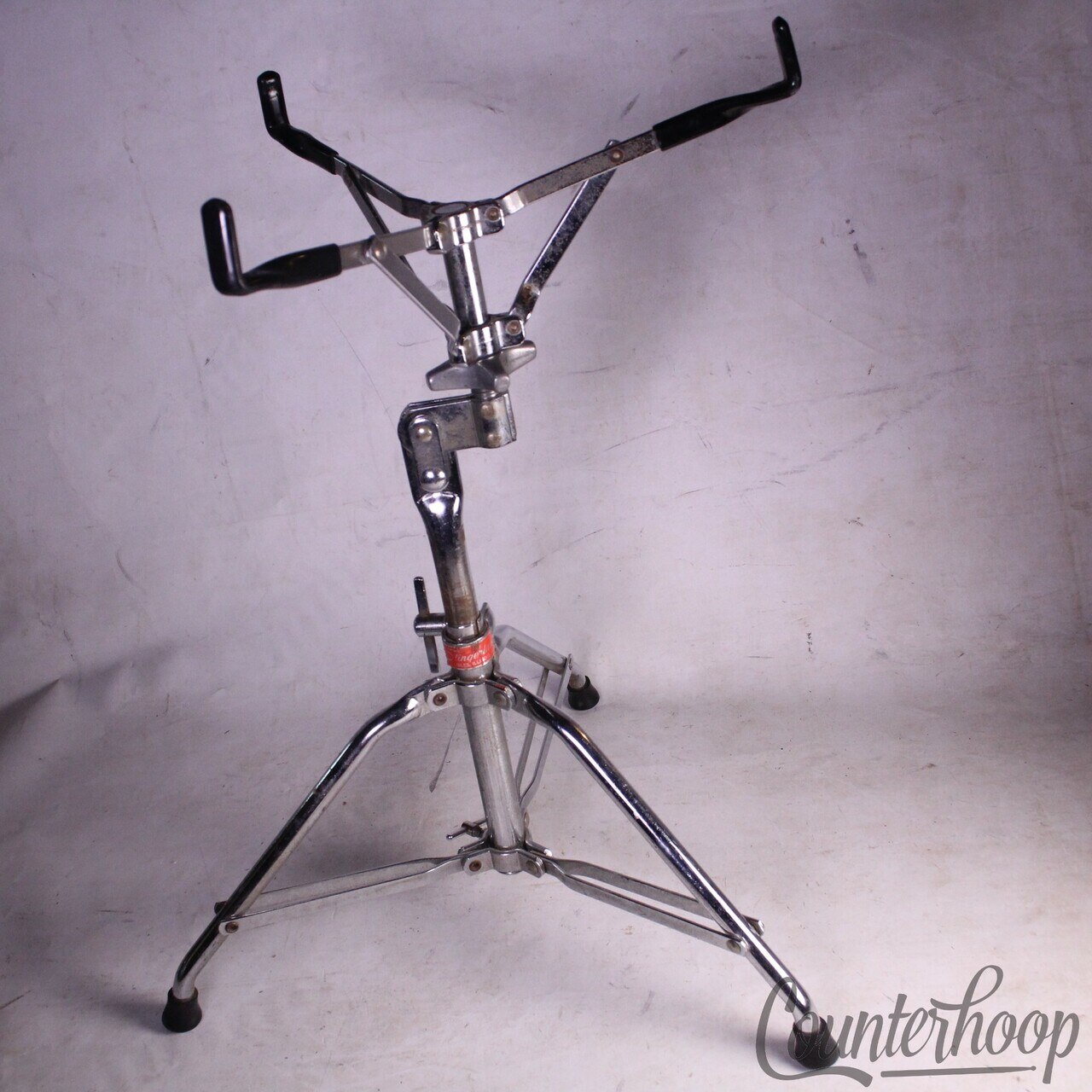 Slingerland "Rocket" Snare Drum Stand Chrome Vintage 70s Double-Braced Tube-Leg — main photograph