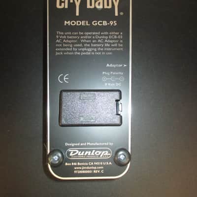 Dunlop Cry Baby Wah Pedal GCB-95 Circa 1980s/1990s - Black image 7