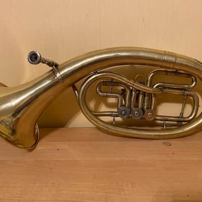Alto Wind Brass Musical Instrument USSR Soviet Alt Vintage and Rare image 5