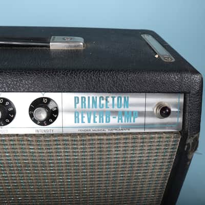 1972 Fender Princeton Reverb Guitar Amplifier Amp Silverface image 4