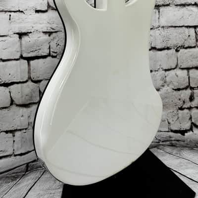 1995 Rickenbacker 4003 4-String - White with Black Hardware/Black Trim image 9