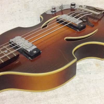 Klira 356 Twen Star Violin Bass 1960's Tobacco Burst image 14