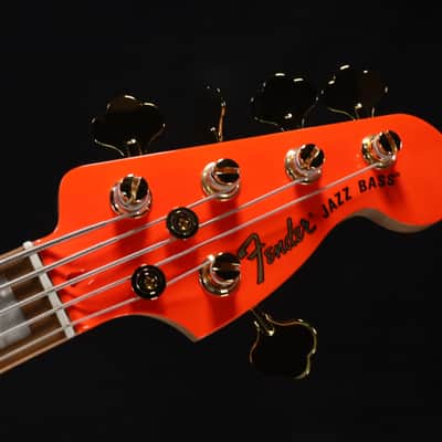Fender MonoNeon Jazz Bass V Maple Fingerboard Neon Yellow 021 image 4