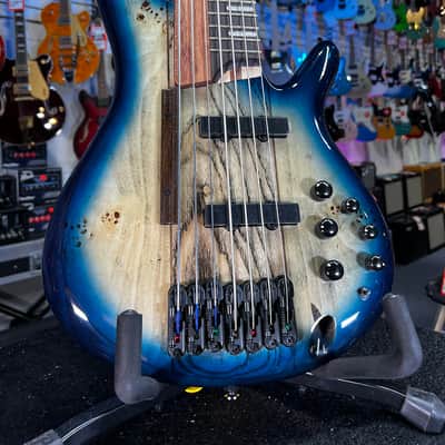 Ibanez Bass Workshop SRAS7 Ashula 7-string Bass Guitar - Cosmic Blue Starburst Shipping Authorized Dealer! 474 GET PLEK’D! image 2