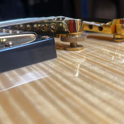 LP Style Electric Guitar - Gold Hardware W/ Flamed Maple Top image 16