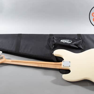2007 Fender Japan MIJ Aerodyne Jazz Bass AJB Vintage White Matching Headstock image 6