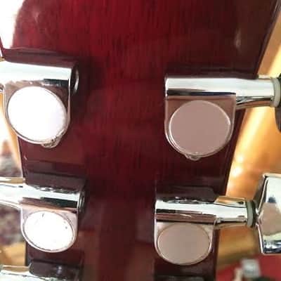 Samick Artist Series Double Cutaway  Cherry Flame image 11