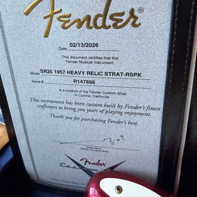 2026 Fender Custom Shop ‘57 Stratocaster SR25 Heavy Relic - Red Sparkle image 18