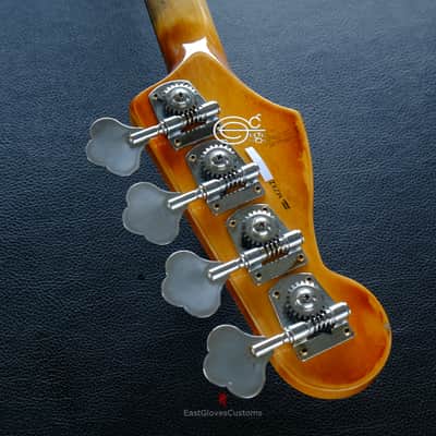 Fender Jazz Bass Vintage White Gold Edition Heavy Aged Relic by East Gloves Customs (RARE) image 21