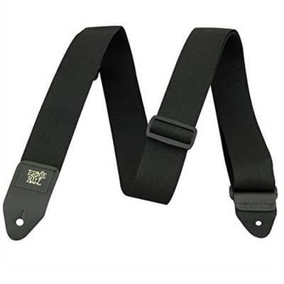 Ernie Ball Black Polypro Guitar Strap 4037 image 3