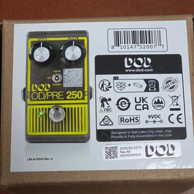 DOD 50th Anniversary Overdrive Preamp 250 2024 - Grey / Yellow image 11