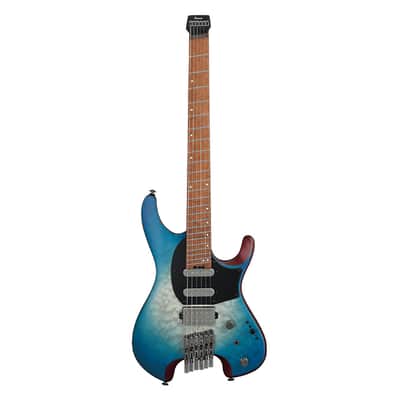 Used Ibanez QX54QMBSM Q Standard Electric Guitar - Blue Sphere Burst Flat image 2
