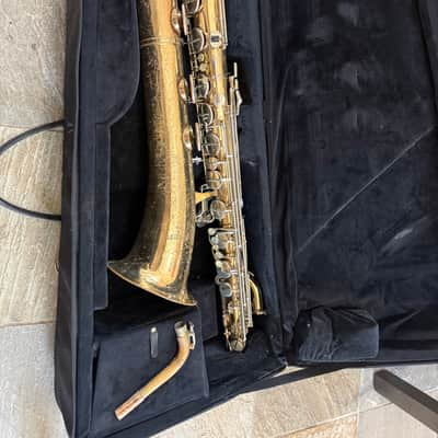 Selmer brand Baritone saxophone with case, USA image 1