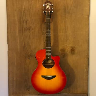 Yamaha APX-3 Thinline Acoustic Electric Guitar Cherry Sunburst image 2
