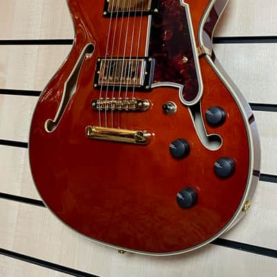 D'Angelico Excel Mini DC Viola Semi-Hollow Electric Guitar Case image 3