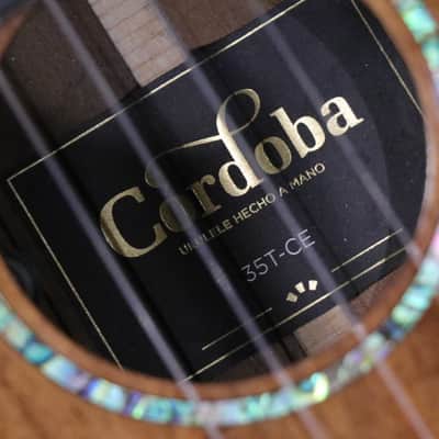 Cordoba 35T CE Tenor Ukulele 2021 Model w/Cordoba Gig Bag in Natural image 20