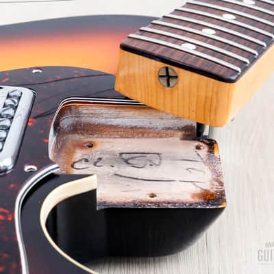 2011 Fender Custom Shop Masterbuilt Yuriy Shishkov 1963 Telecaster Thinline B-Bender Sunburst w/ Case, COA, Tags image 17