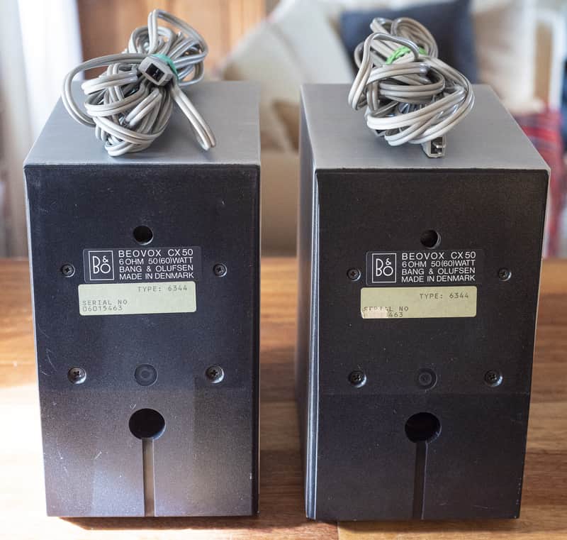 Bang & Olufsen Beovox CX50 1986 - bookshelf speakers, brushed | Reverb