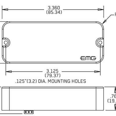 EMG PSA WHITE P-90 STYLE HOUSING WITH SA SINGLE COIL STRAT SOUND POTS & WIRING ( 3 STRINGS SETS ) image 2