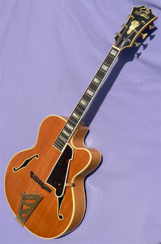 1952 D'Angelico Excel: Intensely Flamed, Thrilling Voice, Art Deco Masterpiece image 1