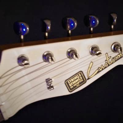ST. BLUES Eliminator 1 "Billy Gibbons" 1984 White. Strings & Things Workshop. VERY RARE Plays Great image 17