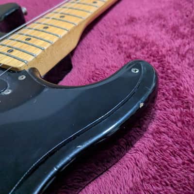 Harmony H-80T Strat Copy 1980s - Black image 6