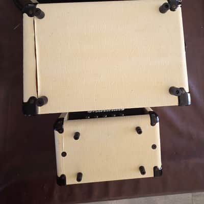 1987 Marshall Lead 12 Micro/Mini Stack • Model 3005 • Limited Edition White/Gold • UK image 9