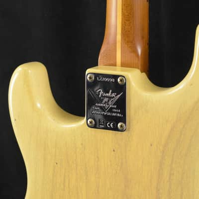 Mint Fender Limited Edition 1954 Roasted Stratocaster Journeyman Relic Natural Blonde 1-Piece Roasted Quartersawn Maple Fingerboard image 9